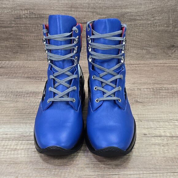 Alive Shoes Stars & Stripes X Donald Miclette Men's Size 11 Blue Red Black Shoes - Picture 3 of 9